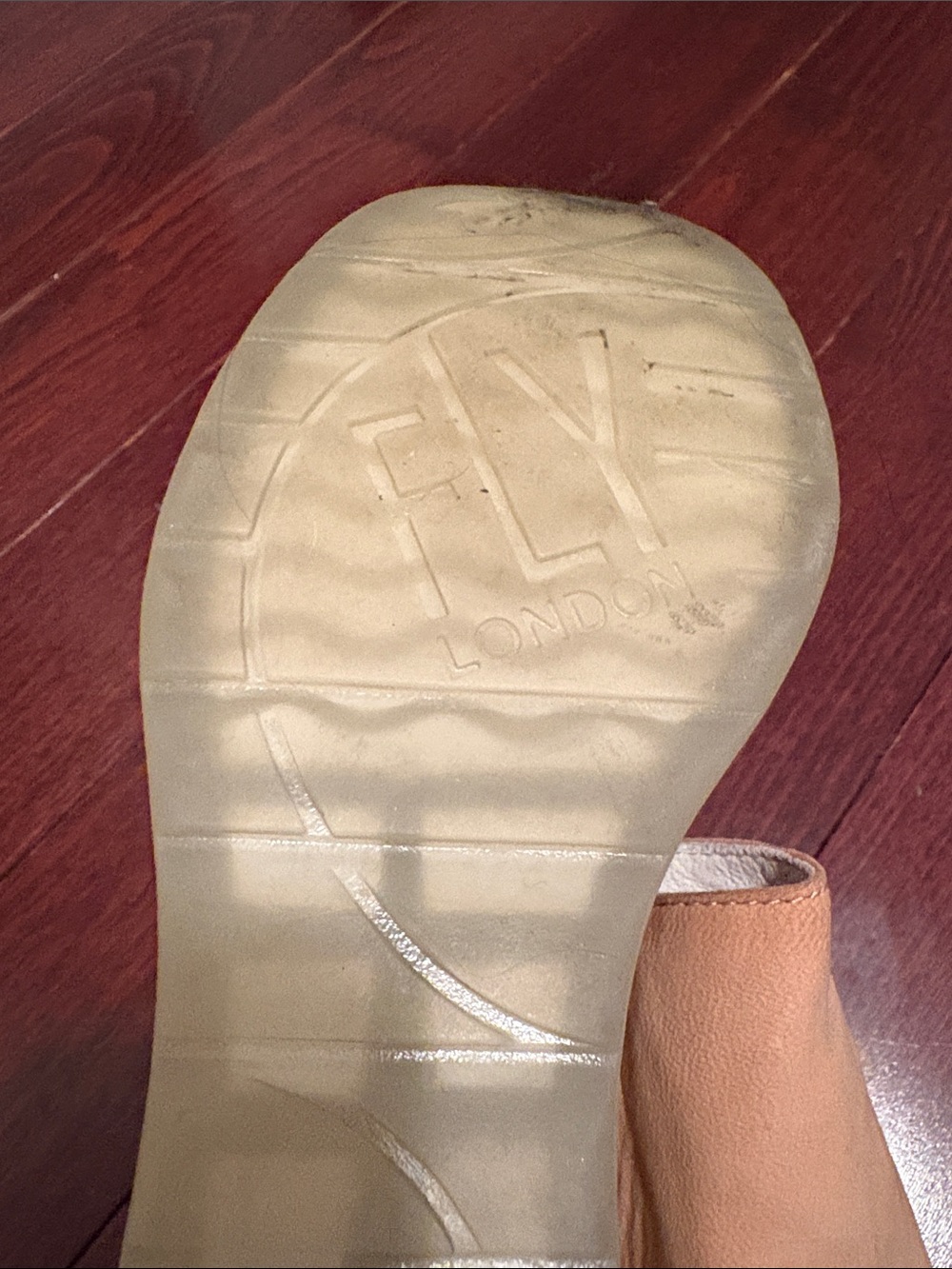 Fly London Beige and White Platform Wedge Sandal - Picture 8 of 8